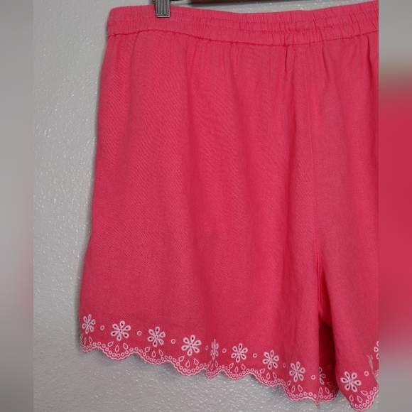 NWT J. Crew Women's Linen Blend Vacation Boho Drawstring Waist High Rise Shorts - Picture 5 of 15